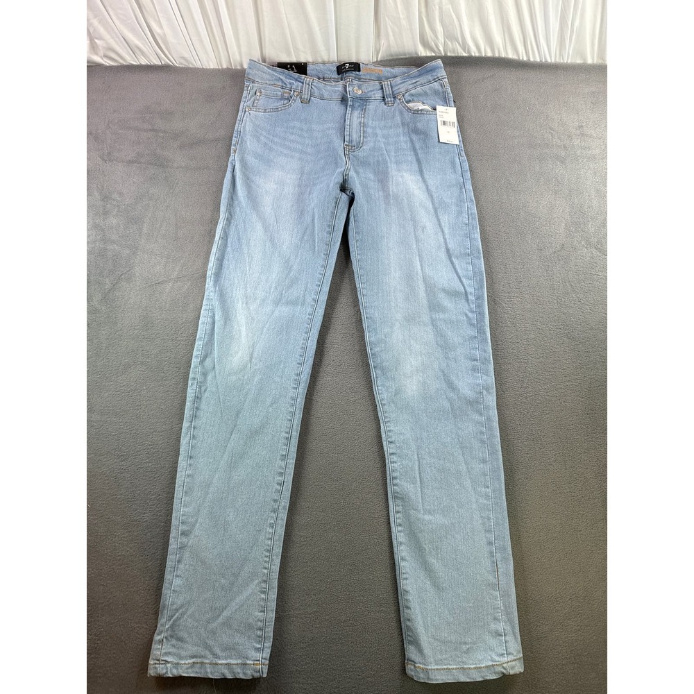 7 For All Mankind Girls Slimmy Skinny Jeans Light Wash‎ Size 16 New With Tags